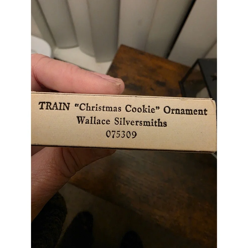 Wallace Silversmiths‎ Christmas Cookies Train Engine Solid Pewter Ornament